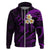 Polynesian Hawaii Hoodie Niihau Islands with Pacific Plumeria Purple Vibe LT9 - Polynesian Pride