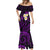 Polynesian Hawaii Mermaid Dress Niihau Islands with Pacific Plumeria Purple Vibe LT9 - Polynesian Pride