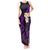 Polynesian Hawaii Tank Maxi Dress Niihau Islands with Pacific Plumeria Purple Vibe LT9 Women Purple - Polynesian Pride