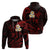 Polynesian Hawaii Hoodie Niihau Islands with Pacific Plumeria Red Vibe LT9 - Polynesian Pride