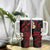 Hawaii Ni'ihau Islands Pacific Plumeria Tumbler With Handle Red Polynesian Tattoo