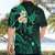 Polynesian Hawaii Hawaiian Shirt Niihau Islands with Pacific Plumeria Turquoise Vibe LT9 - Polynesian Pride