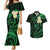 Hawaii Couples Mermaid Dress And Hawaiian Shirt Molokai Islands Polynesian Sunset Plumeria Green Vibe LT9 Green - Polynesian Pride