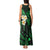 Hawaii Tank Maxi Dress Molokai Islands Polynesian Sunset Plumeria Green Vibe LT9 - Polynesian Pride