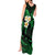 Hawaii Tank Maxi Dress Molokai Islands Polynesian Sunset Plumeria Green Vibe LT9 - Polynesian Pride