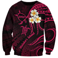 Hawaii Sweatshirt Molokai Islands Polynesian Sunset Plumeria Pink Vibe LT9 Unisex Pink - Polynesian Pride
