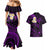 Polynesian Hawaii Couples Mermaid Dress And Hawaiian Shirt Molokai Islands with Pacific Plumeria Purple Vibe LT9 - Polynesian Pride