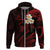 Polynesian Hawaii Hoodie Molokai Islands with Pacific Plumeria Red Vibe LT9 - Polynesian Pride