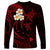 Polynesian Hawaii Long Sleeve Shirt Molokai Islands with Pacific Plumeria Red Vibe LT9 - Polynesian Pride