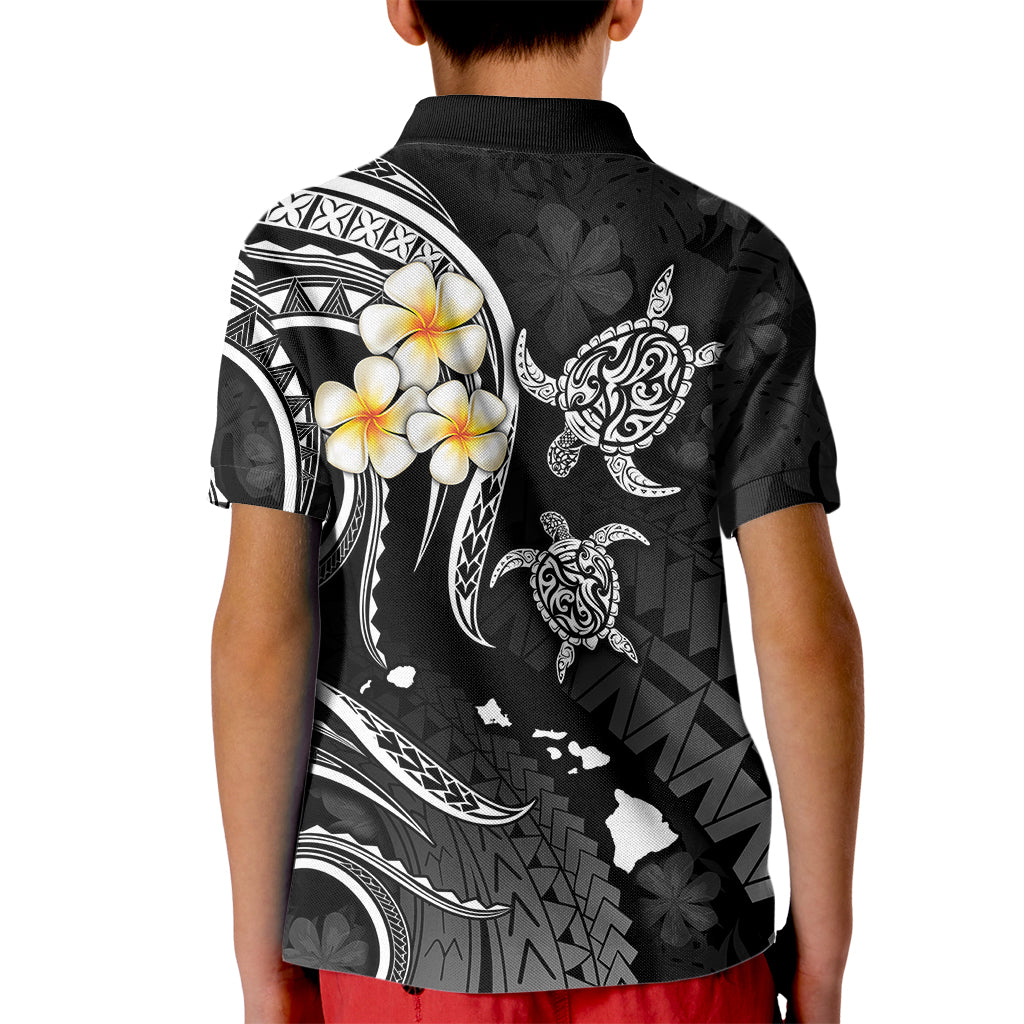 Polynesian Hawaii Kid Polo Shirt Molokai Islands with Pacific Plumeria White Vibe LT9 - Polynesian Pride