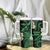 Hawaii Molokaʻi Islands Pacific Plumeria Tumbler With Handle Green Polynesian Tattoo