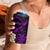 Hawaii Molokaʻi Islands Pacific Plumeria 4 in 1 Can Cooler Tumbler Purple Polynesian Tattoo