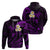 Polynesian Hawaii Hoodie Lanai Islands with Pacific Plumeria Purple Vibe LT9 - Polynesian Pride