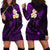 Polynesian Hawaii Hoodie Dress Lanai Islands with Pacific Plumeria Purple Vibe LT9 - Polynesian Pride