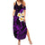 Polynesian Hawaii Summer Maxi Dress Lanai Islands with Pacific Plumeria Purple Vibe LT9 Women Purple - Polynesian Pride