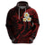 Polynesian Hawaii Hoodie Lanai Islands with Pacific Plumeria Red Vibe LT9 - Polynesian Pride