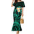 Polynesian Hawaii Mermaid Dress Lanai Islands with Pacific Plumeria Turquoise Vibe LT9 Women Turquoise - Polynesian Pride