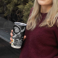 Hawaii Lanaʻi Islands Pacific Plumeria Tumbler Cup White Polynesian Tattoo