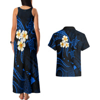 Hawaii Couples Matching Tank Maxi Dress And Hawaiian Shirt Kauai Islands Polynesian Sunset Plumeria LT9 - Polynesian Pride