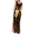 Hawaii Tank Maxi Dress Kauai Islands Polynesian Sunset Plumeria Gold Vibe LT9 - Polynesian Pride