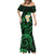 Hawaii Mermaid Dress Kauai Islands Polynesian Sunset Plumeria Green Vibe LT9 - Polynesian Pride