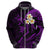 Polynesian Hawaii Hoodie Kauai Islands with Pacific Plumeria Purple Vibe LT9 - Polynesian Pride