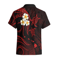 Polynesian Hawaii Hawaiian Shirt Kauai Islands with Pacific Plumeria Red Vibe LT9 - Polynesian Pride