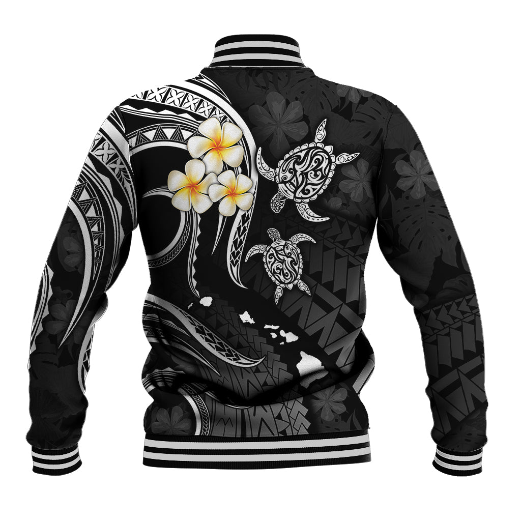 Polynesian Hawaii Baseball Jacket Kauai Islands with Pacific Plumeria White Vibe LT9 - Polynesian Pride