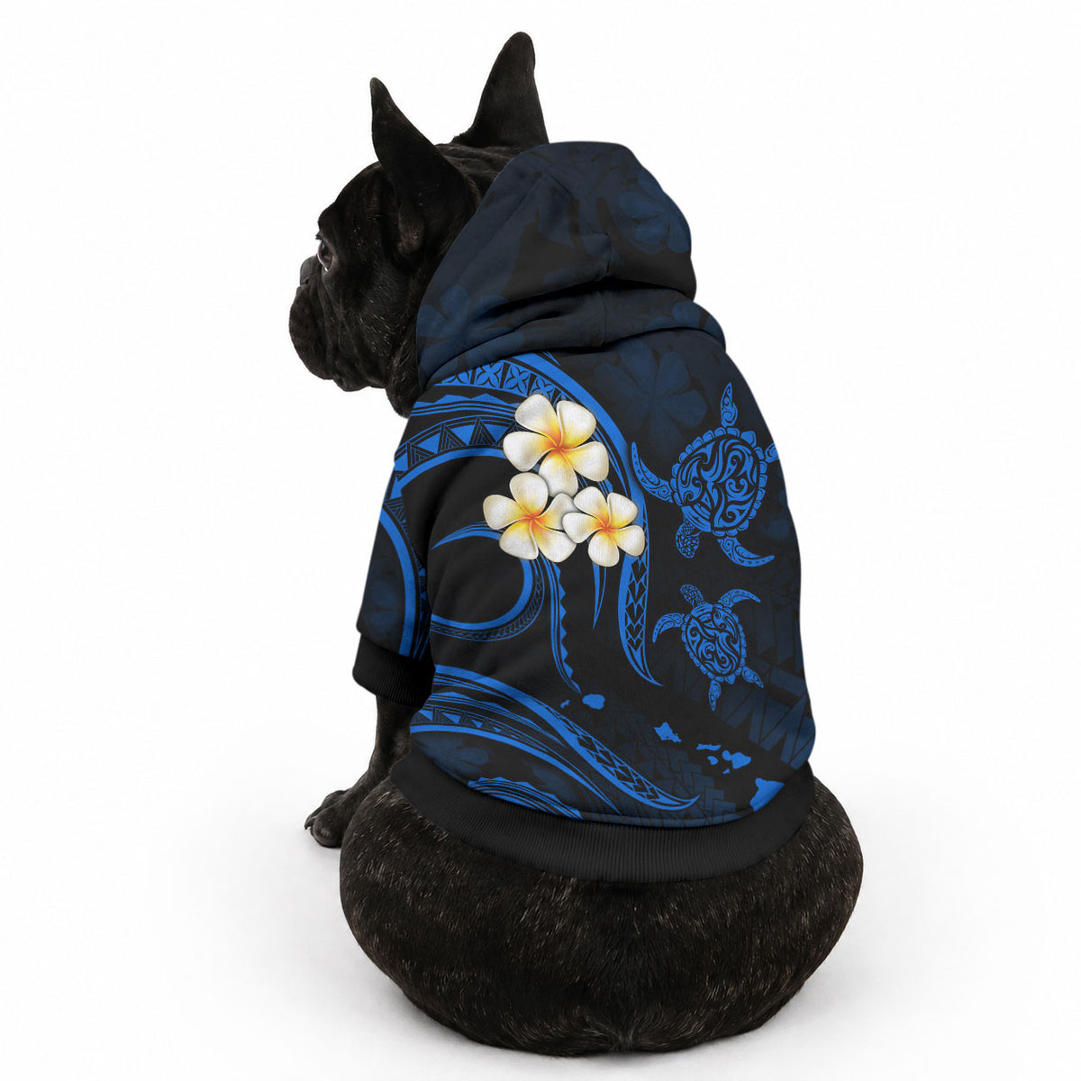 Hawaii Kahoolawe Islands Pet Hoodie Polynesian Sunset Plumeria LT9 - Polynesian Pride