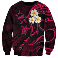 Hawaii Sweatshirt Kahoolawe Islands Polynesian Sunset Plumeria Pink Vibe LT9 Unisex Pink - Polynesian Pride