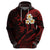 Polynesian Hawaii Hoodie Kahoolawe Islands with Pacific Plumeria Red Vibe LT9 - Polynesian Pride