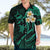 Polynesian Hawaii Hawaiian Shirt Kahoolawe Islands with Pacific Plumeria Turquoise Vibe LT9 - Polynesian Pride