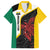 Personalised PNG Hela Province Family Matching Long Sleeve Bodycon Dress and Hawaiian Shirt Bird of Paradise Tattoo Flag Motif - Polynesian Pride