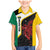 Personalised PNG Hela Province Family Matching Mermaid Dress and Hawaiian Shirt Bird of Paradise Tattoo Flag Motif - Polynesian Pride