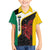 Personalised PNG Hela Province Family Matching Short Sleeve Bodycon Dress and Hawaiian Shirt Bird of Paradise Tattoo Flag Motif - Polynesian Pride