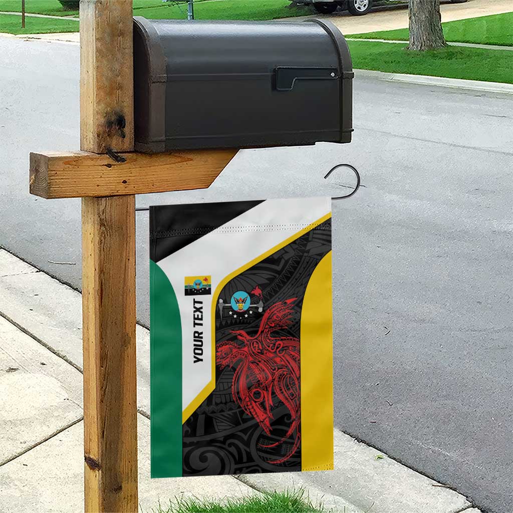 Personalised PNG Hela Province Garden Flag Bird of Paradise Tattoo Flag Motif - Polynesian Pride