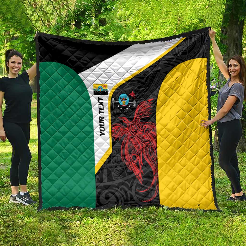 Personalised PNG Hela Province Quilt Bird of Paradise Tattoo Flag Motif - Polynesian Pride