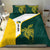 Personalised PNG Jiwaka Province Bedding Set Bird of Paradise Tattoo Flag Motif - Polynesian Pride