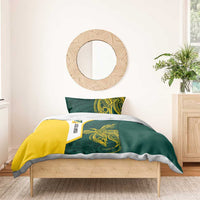 Personalised PNG Jiwaka Province Bedding Set Bird of Paradise Tattoo Flag Motif - Polynesian Pride