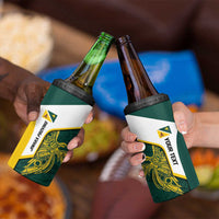 Personalised PNG Jiwaka Province 4 in 1 Can Cooler Tumbler Bird of Paradise Tattoo Flag Motif - Polynesian Pride