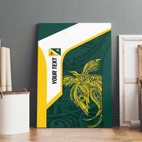 Personalised PNG Jiwaka Province Canvas Wall Art Bird of Paradise Tattoo Flag Motif LT9 - Polynesian Pride