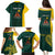 Personalised PNG Jiwaka Province Family Matching Puletasi and Hawaiian Shirt Bird of Paradise Tattoo Flag Motif - Polynesian Pride