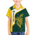 Personalised PNG Jiwaka Province Family Matching Short Sleeve Bodycon Dress and Hawaiian Shirt Bird of Paradise Tattoo Flag Motif - Polynesian Pride