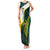 Personalised PNG Jiwaka Province Family Matching Tank Maxi Dress and Hawaiian Shirt Bird of Paradise Tattoo Flag Motif - Polynesian Pride