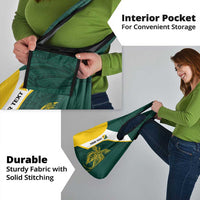 Personalised PNG Jiwaka Province Grocery Bag Bird of Paradise Tattoo Flag Motif - Polynesian Pride