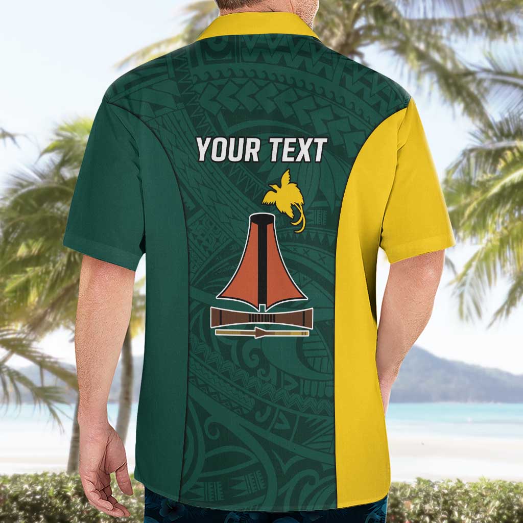 Personalised PNG Jiwaka Province Hawaiian Shirt Bird of Paradise Tattoo Flag Motif - Polynesian Pride