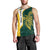 Personalised PNG Jiwaka Province Men Tank Top Bird of Paradise Tattoo Flag Motif - Polynesian Pride