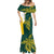 Personalised PNG Jiwaka Province Mermaid Dress Bird of Paradise Tattoo Flag Motif - Polynesian Pride