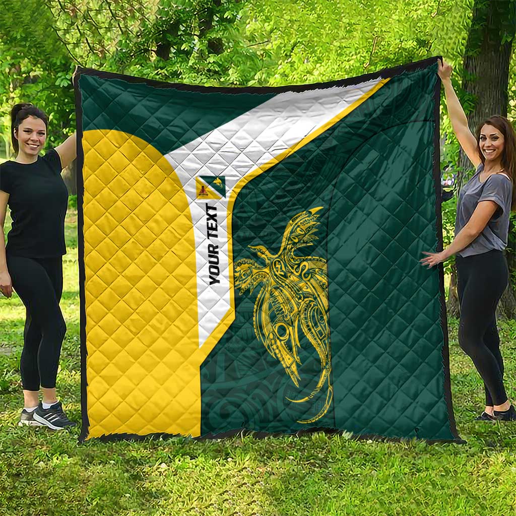 Personalised PNG Jiwaka Province Quilt Bird of Paradise Tattoo Flag Motif - Polynesian Pride