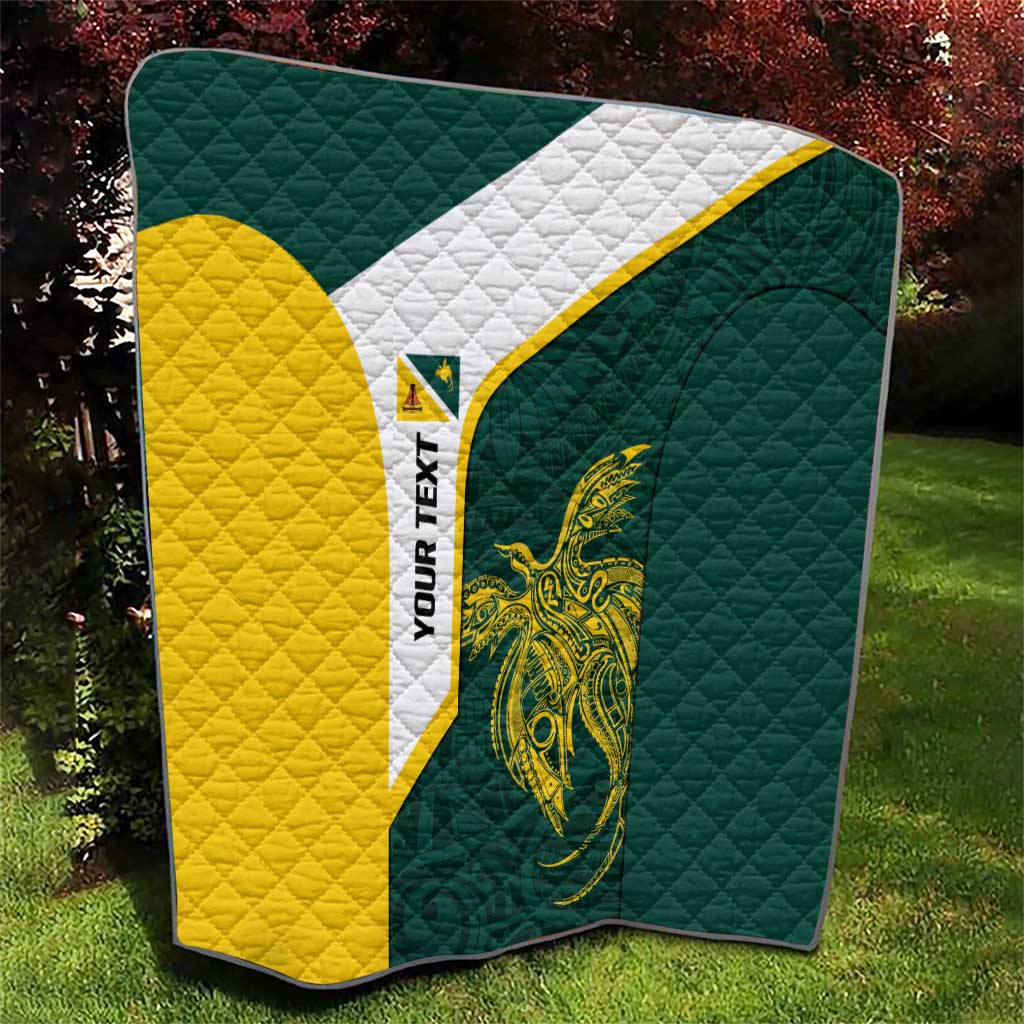 Personalised PNG Jiwaka Province Quilt Bird of Paradise Tattoo Flag Motif - Polynesian Pride